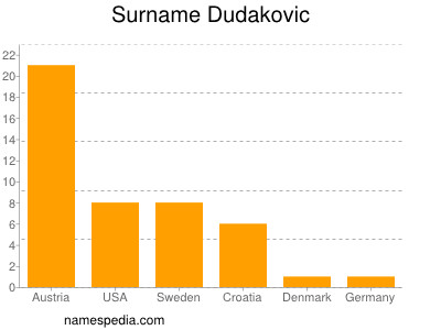 Surname Dudakovic