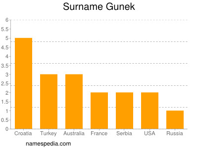 Surname Gunek