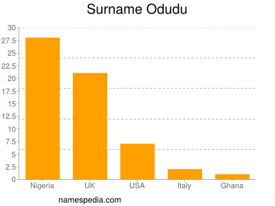 Surname Odudu