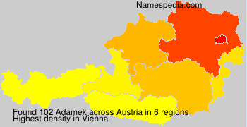 Surname Adamek in Austria