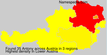 Surname Antony in Austria