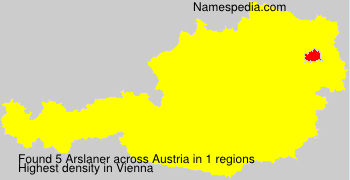 Surname Arslaner in Austria