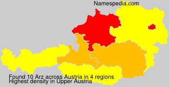Surname Arz in Austria