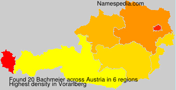 Surname Bachmeier in Austria