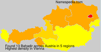 Surname Bahadir in Austria