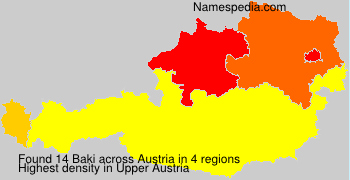 Surname Baki in Austria