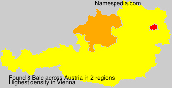 Surname Balc in Austria