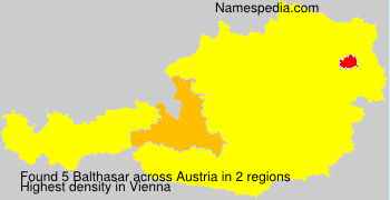 Surname Balthasar in Austria