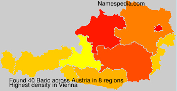 Surname Baric in Austria