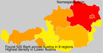 Surname Bartl in Austria