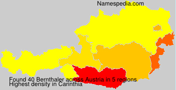 Surname Bernthaler in Austria