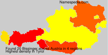 Surname Bissinger in Austria
