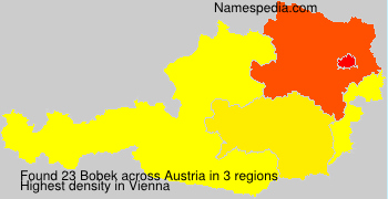 Surname Bobek in Austria
