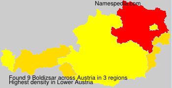 Surname Boldizsar in Austria