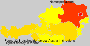 Surname Bretschneider in Austria