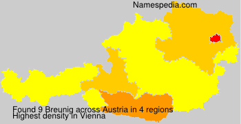 Surname Breunig in Austria