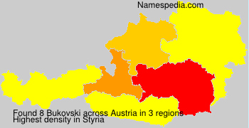 Surname Bukovski in Austria