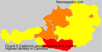 Surname Cajtinovic in Austria