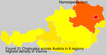 Surname Chaloupka in Austria