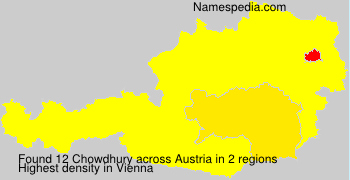 Surname Chowdhury in Austria
