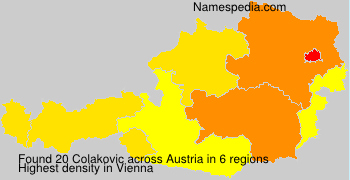 Surname Colakovic in Austria