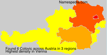 Surname Colovic in Austria