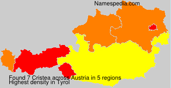 Surname Cristea in Austria