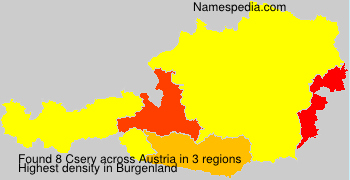 Surname Csery in Austria