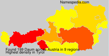 Surname Daum in Austria