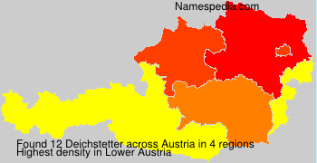 Surname Deichstetter in Austria