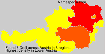 Surname Droll in Austria