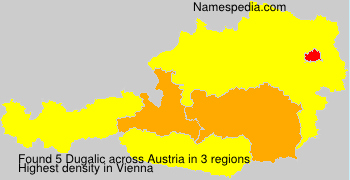 Surname Dugalic in Austria