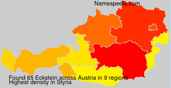 Surname Eckstein in Austria