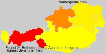 Surname Enthofer in Austria