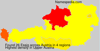 Surname Essig in Austria