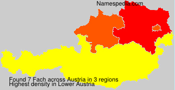 Surname Fach in Austria