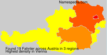 Surname Fahnler in Austria
