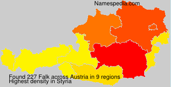 Surname Falk in Austria