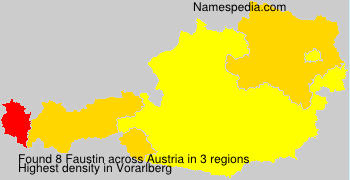 Surname Faustin in Austria