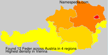 Surname Feder in Austria
