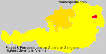 Surname Fernando in Austria