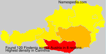 Surname Findenig in Austria