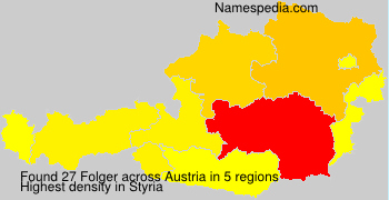 Surname Folger in Austria