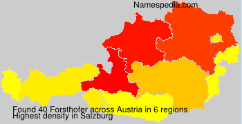 Surname Forsthofer in Austria