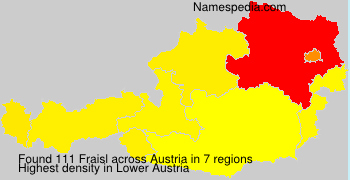 Surname Fraisl in Austria