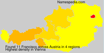 Surname Francisco in Austria