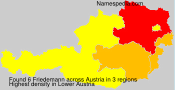 Surname Friedemann in Austria