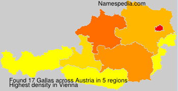 Surname Gallas in Austria