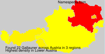 Surname Gallauner in Austria