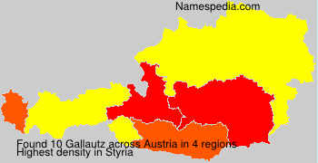 Surname Gallautz in Austria